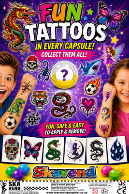 50mm Fun Tattoos x 100