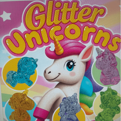 50mm Glitter Unicorns x 100