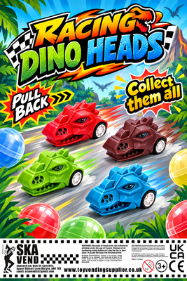 50mm Racing Dino Heads x 100