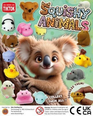 50mm squishy soft animal coll.3 x 100