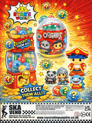 55mm Ryan's World OOSHIES XL x 100