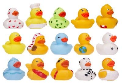 5cm ducks - 15 assorted designs