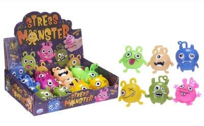 7CM STRESS MONSTER BALL 6 ASST