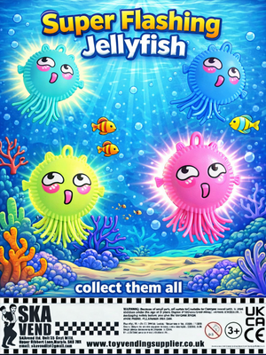 95mm Super Flashing Jellyfish x 125 (£2 or £3 vend)
