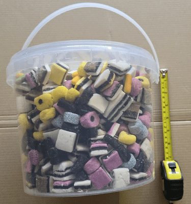 Bulk Tub (Bucket) of Liquorice Mix ( 3.7-3.9kg)