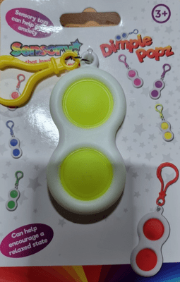 DimplePopz sensory toy keyring