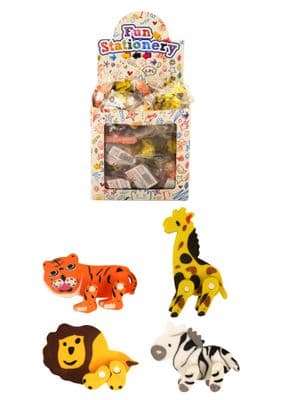 Eraser Jungle Animals  4.5cm-5cm    4 assorted designs