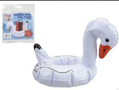 INFLATABLE SWAN DRINK HOLDER 22 X 20CM