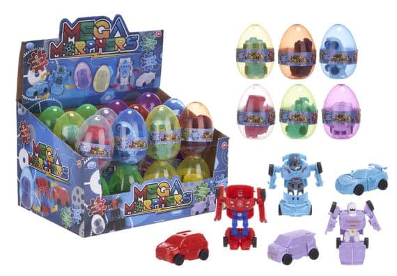 MEGA MORPHERS CAR/ROBOT IN CAPSULE 6 ASST (DB)