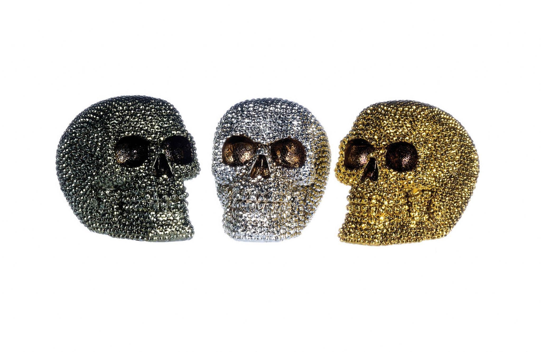 Geometric Black Skull Money Box 11.6cm