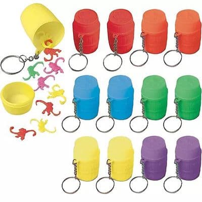 Monkeys in a barrel keychain game