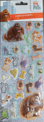 Secret Life Of Pets Bubble Stickers