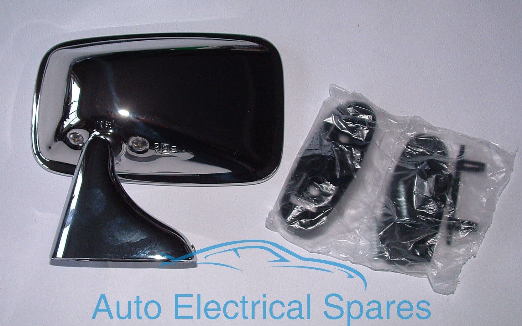 CLASSIC CAR CHROME rectangular Left Hand Door Mirror