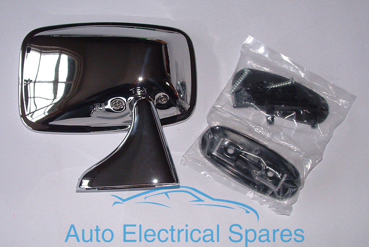 CLASSIC CAR CHROME Right Hand Rectangular Door Mirror