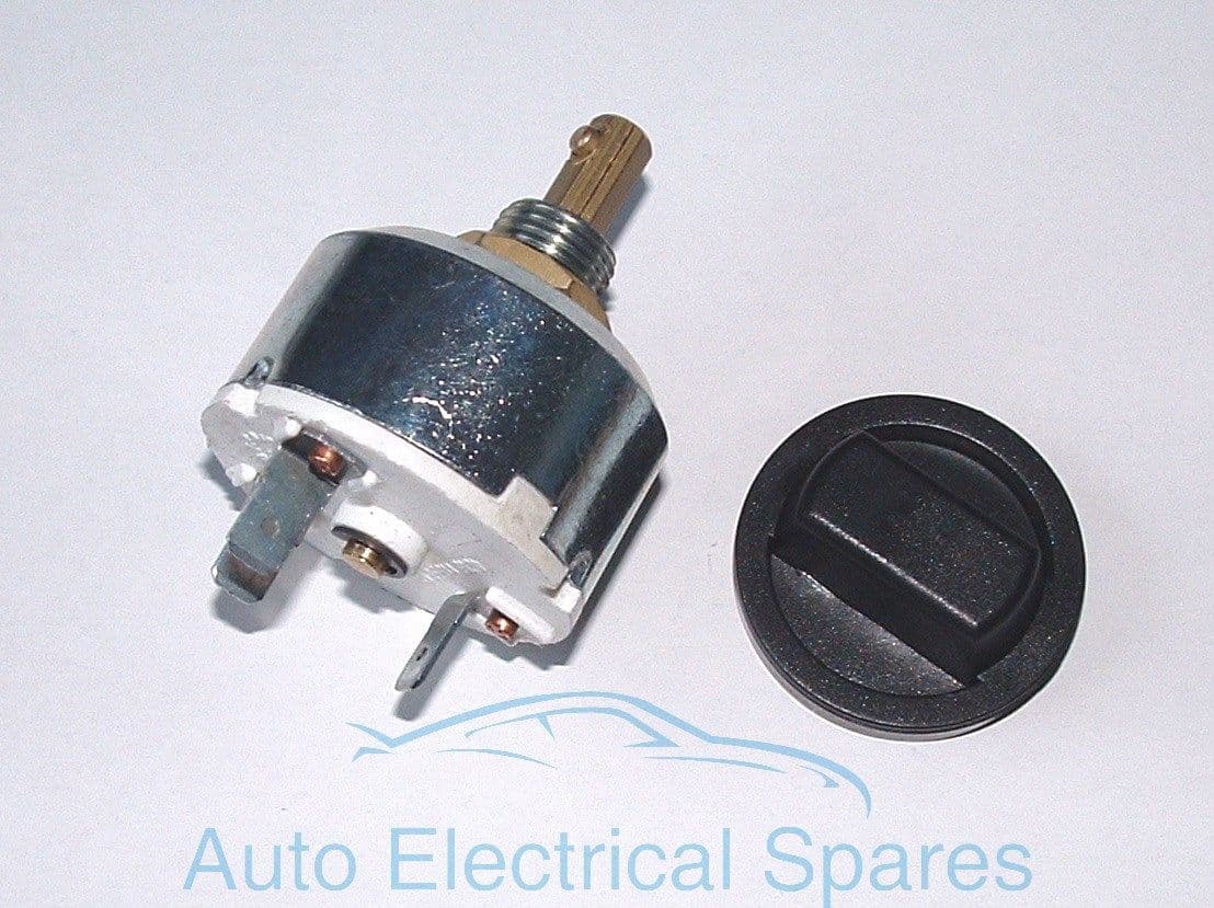 CLASSIC / KIT CAR rotary fan / blower / light switch 3 position OffOnOn