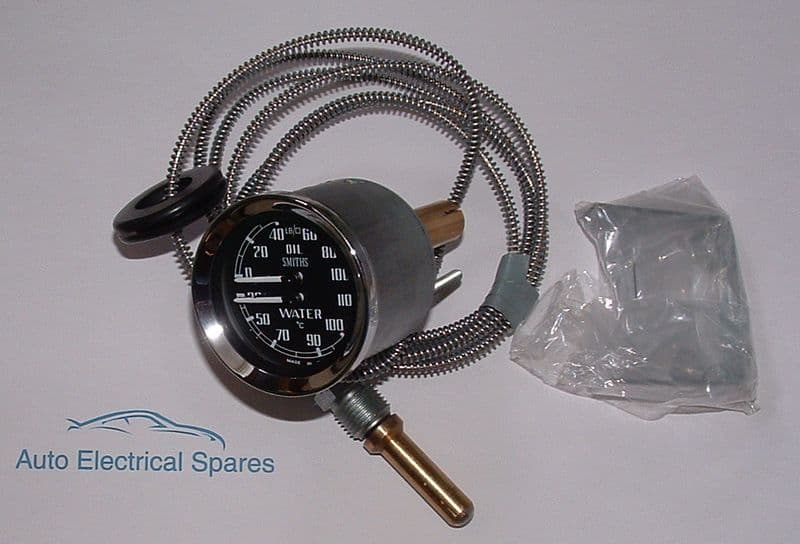 SMITHS mechanical dual oil pressure & water gauge BHA4764
