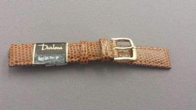 14mm Darlena genuine leather brown strap