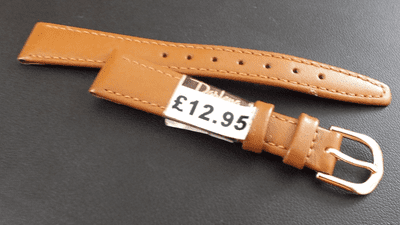 14mm Darlena Genuine Leather Strap Light brown RRP £12.95