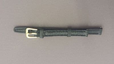 8 mm Genuine Leather Strap Black