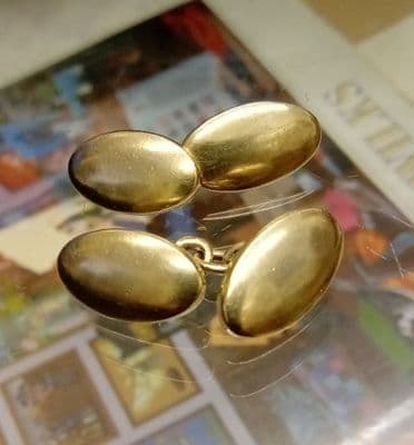 925 with Gold overlay vintage Cufflinks