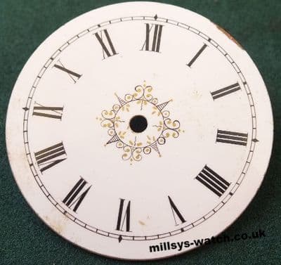 Beautiful hand painted centre porcelain dial 33.5 mm
