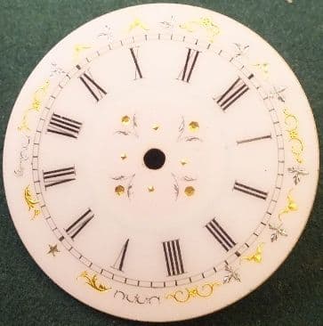 Beautiful Porcelain Hand painted and Gold and silver Dial 32.6 mm