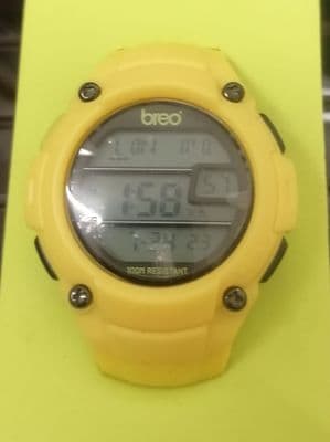 BreoTime digital chronograph Yellow
