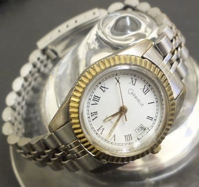CARAVELLE Quartz ladies date watch running keeping time