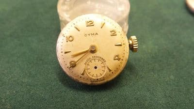 CYMA Cal:R.424 Complete movement with Dial and Crown
