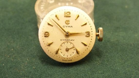CYMA CAL: R424 Dial hands and Crown Not Running For parts only