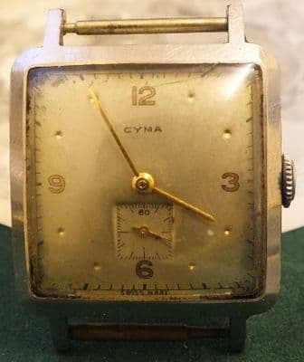 CYMA Square Cased Sub second Complete watch for Project