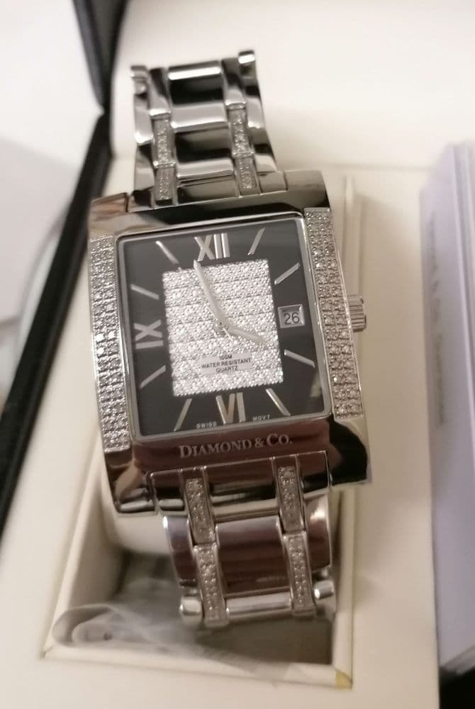 diamond and co watch quartz