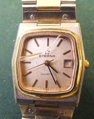 ETERNA BI METAL QUARTZ LADIES WATCH RUNNING FOR PROJECT