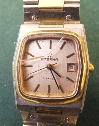 ETERNA BI METAL QUARTZ LADIES WATCH RUNNING FOR PROJECT
