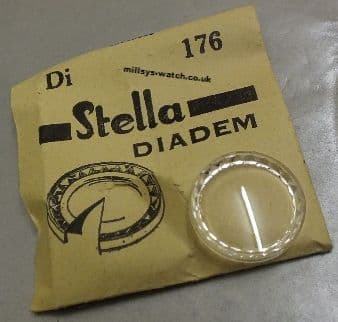 FACET WATCH GLASS 176 (17.5 mm ) Stella Diadem