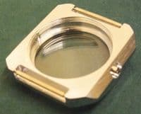 GENTS RETRO STEEL CASE FRONTS WITH GLASS AND STRAP BARS N-O-S TO CLEAR