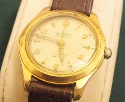 KENWELL 15 JEWEL Felsa? Cal:28 GENTS DATE WATCH FOR PROJECT