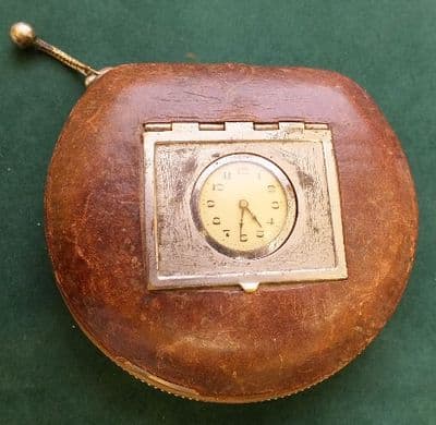 Ladies Compact Leather Zip cased Watch RARE and beautiful