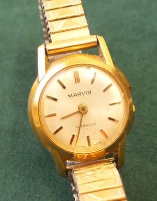 MARVIN AUTOMATIC LADIES 20 MICRON Gold case For Project