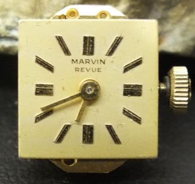 MARVIN REVUE UT B41 Movement with Dial Hands Solid Gold Branded Crown for project