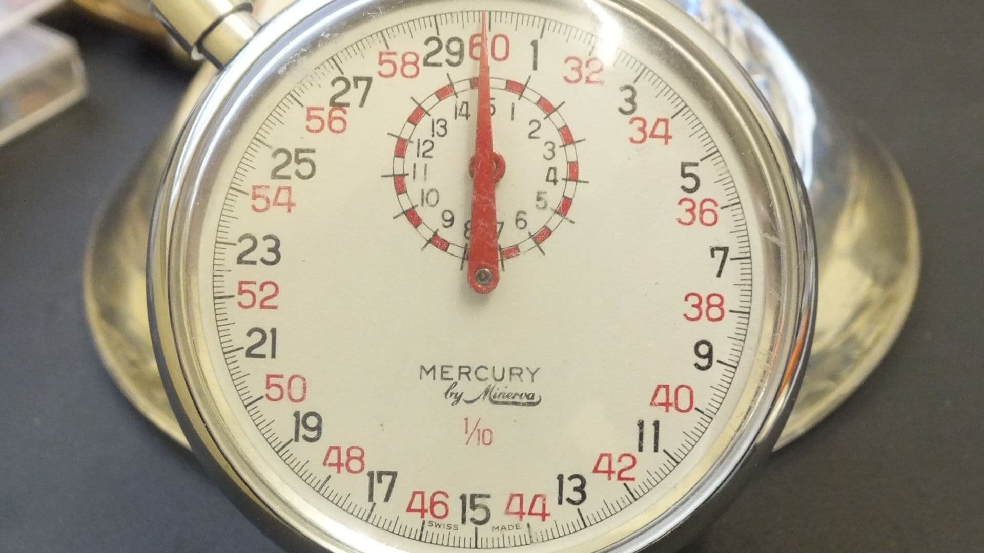 Mercury By Minerva Stop Watch running working LWO CAL RC 191 Movement