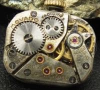 MOVADO CAL:0312 17 Jewel Movement Dial Hands and Crown for Project or parts