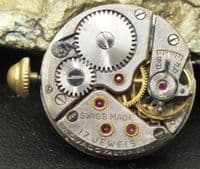 MOVADO Ladies Movement Dial hands and Crown running keeps time for project