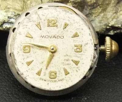 MOVADO Ladies Movement Dial hands and Crown running keeps time for project