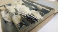 New Decrotive vintage steel chromed watch cases 26 mm width RARE FIND