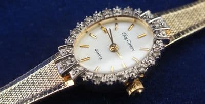 Oleg Cassini 10 certified diamond quartz watch all boxed like new