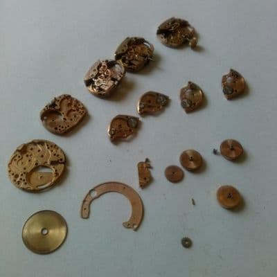 Omega Ladies watch movements x 5 Bodies and parts great for finnishing projects