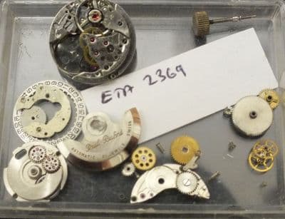PAUL BUHRE ETA CAL 2369 Ladies Automatic movement in parts for parts
