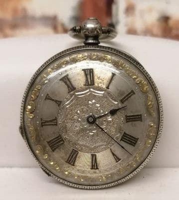 Period Geneve solid silver running for parts
