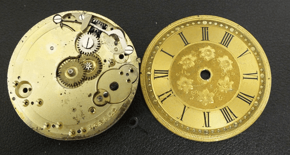 Pocket Watch movement 134822 with dial